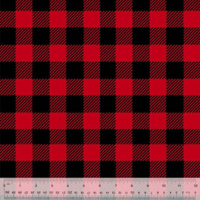 Buffalo Plaid  Black/Red 100% Polyester