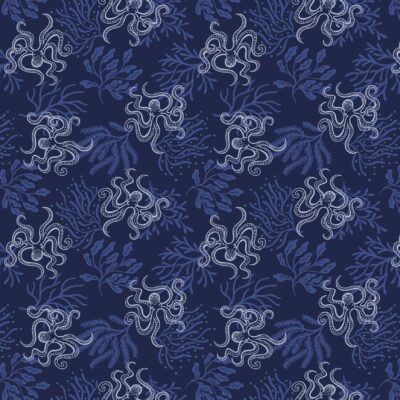 Octopus  Dark Blue