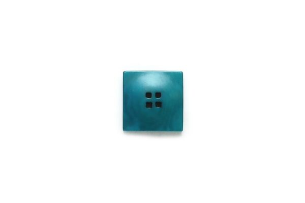 Turquoise Square Corozo  25Mm Bg0527Z25