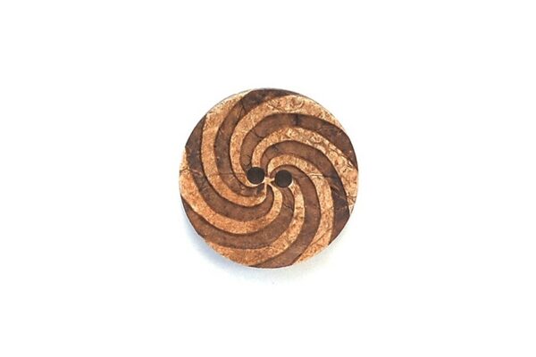 Natural Coconut Spiral Round  30Mm Bm1870C30