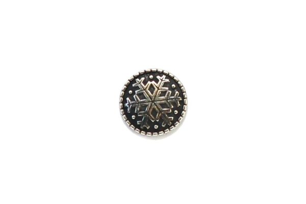 Norweigan Snowflake Pewter  20Mm Bx2161M20