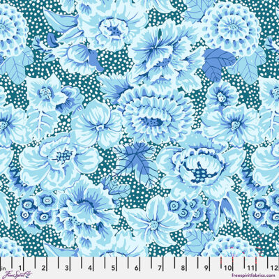 Floral With Dots Blue