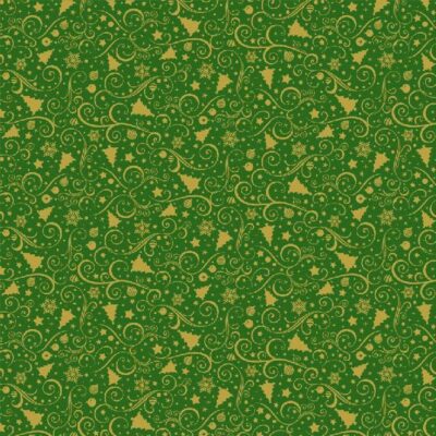 Christmas Ornaments  Green Metallic