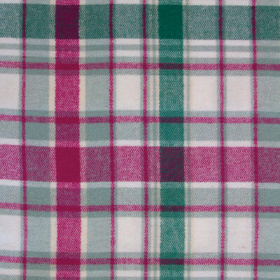 Chevron Plaid  Eucalyptus Flannel