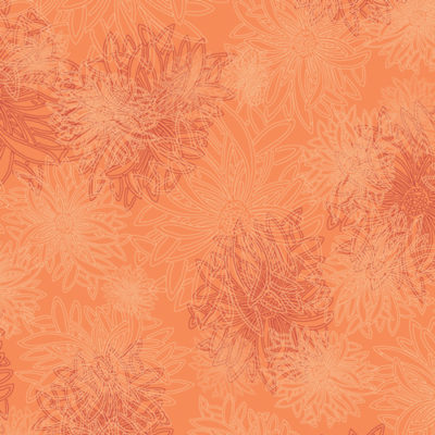 Floral Elements  Tangerine