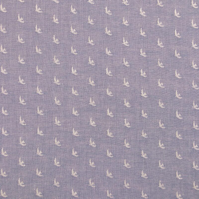 Yarn Dyed Cotton Birds Blue Jay