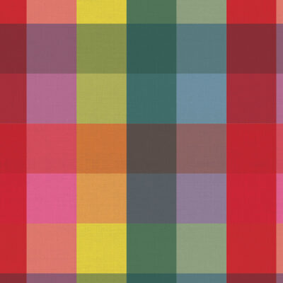 Yarn Dyed Cotton Large Plaid Rainbow