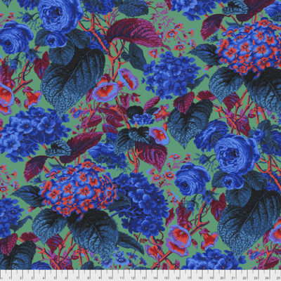 Rose And Hydrangea  Blue