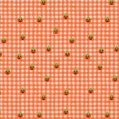 Pumpkin Gingham  Orange