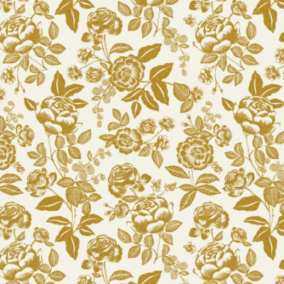 English Rose  Cream/Glod Metallic