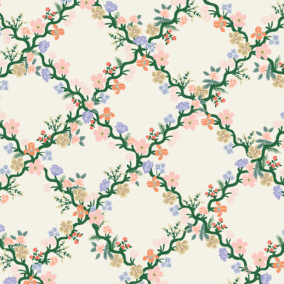 Floral Trellis  Cream