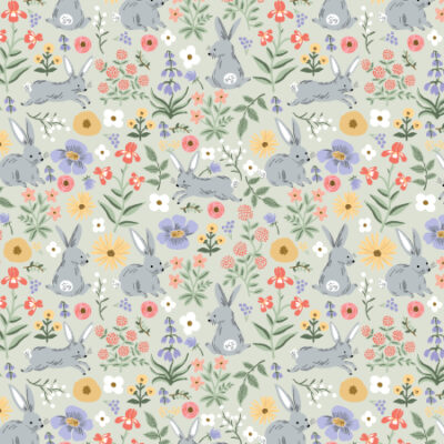 Bunny Floral  Green