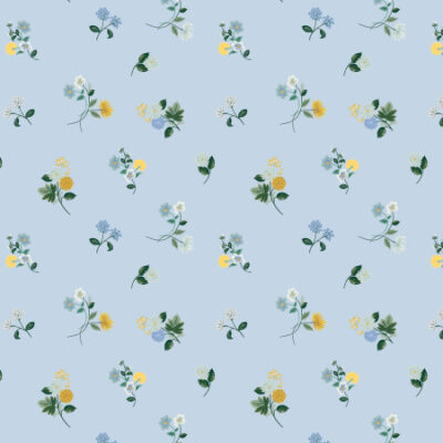 Ditsy Dahlia  Blue