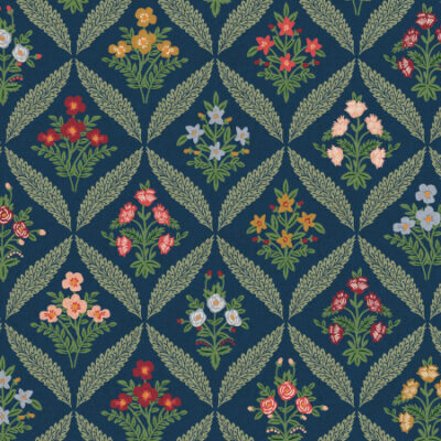 Estee Garden  Navy Multi Canvas