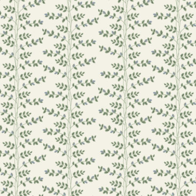Climbing Vines  Cream Metallic