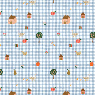Farmhouse Gingham  Blue