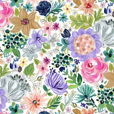 Zodiac Floral  White