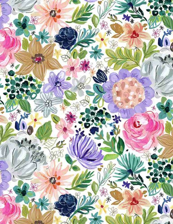 Zodiac Floral  White
