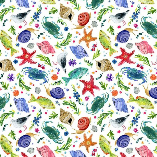 Sea Life  White