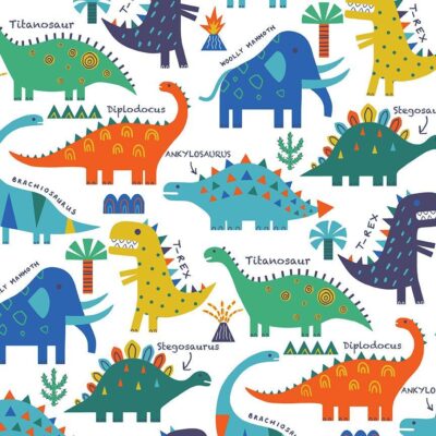 Mighty Dinos  White