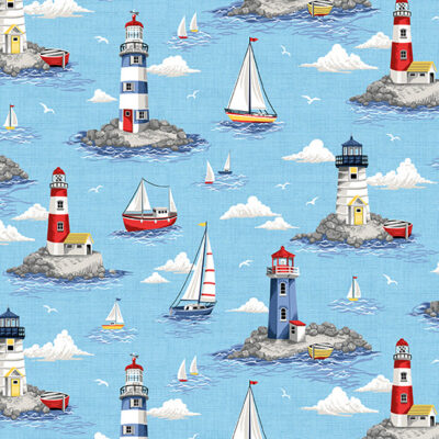 Lighthouses  Blue